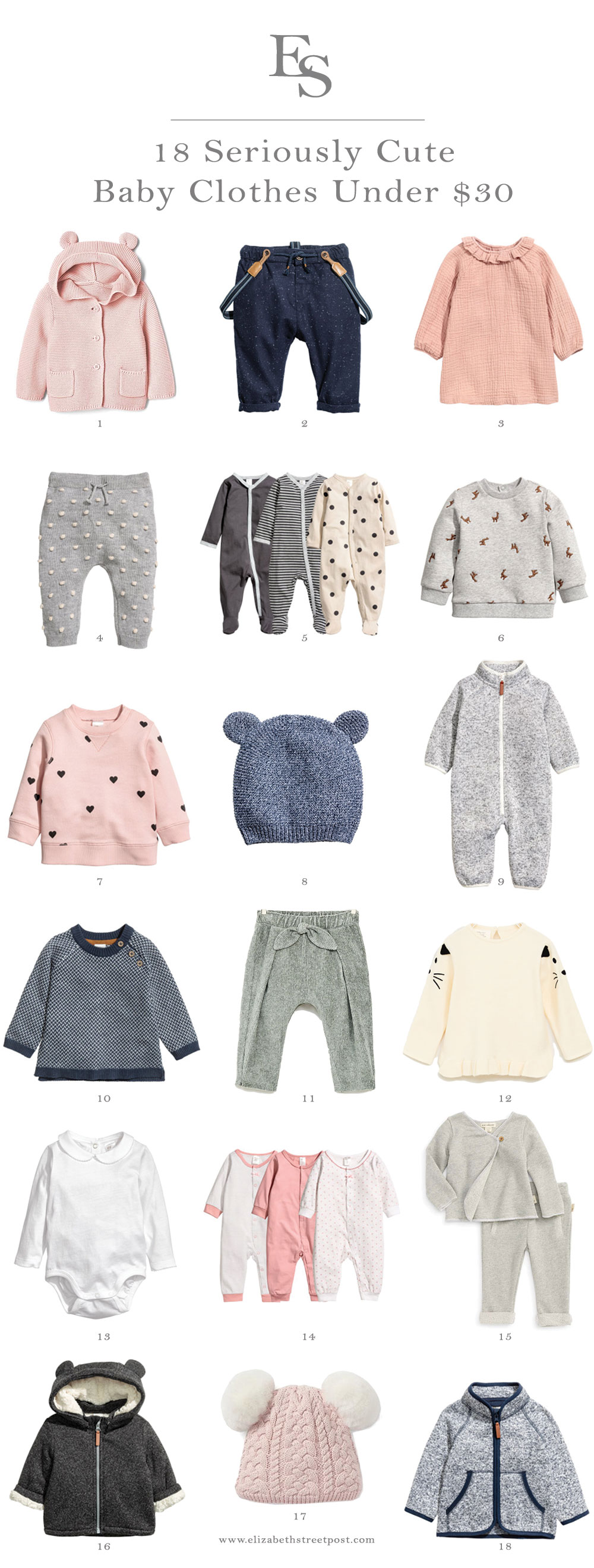 18 Seriously Cute Baby Clothing Items Under $30 - Elizabeth Street Post