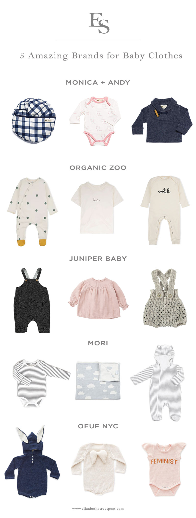 5 Amazing Brands for (Organic) Baby Clothes - Elizabeth Street Post
