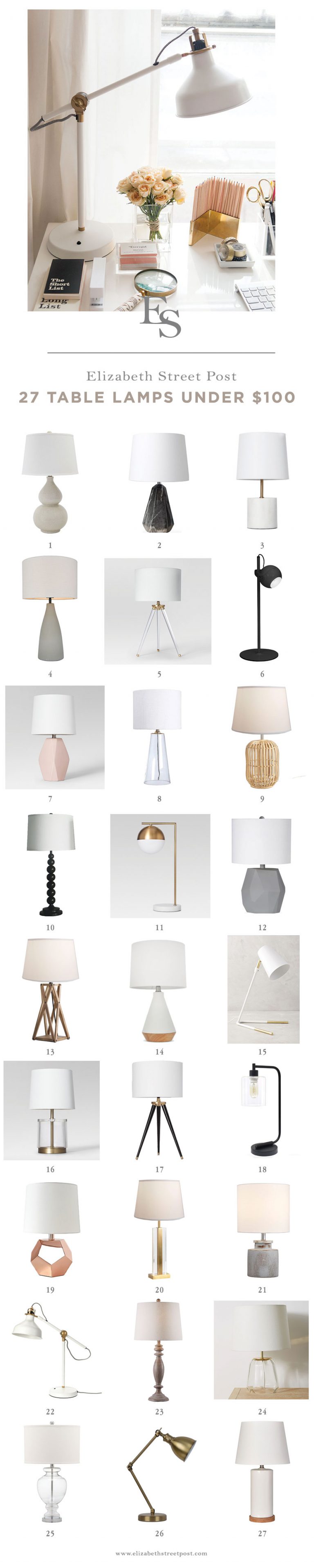 27 Chic Table Lamps Under 100 (That I'd Put In My Own Home
