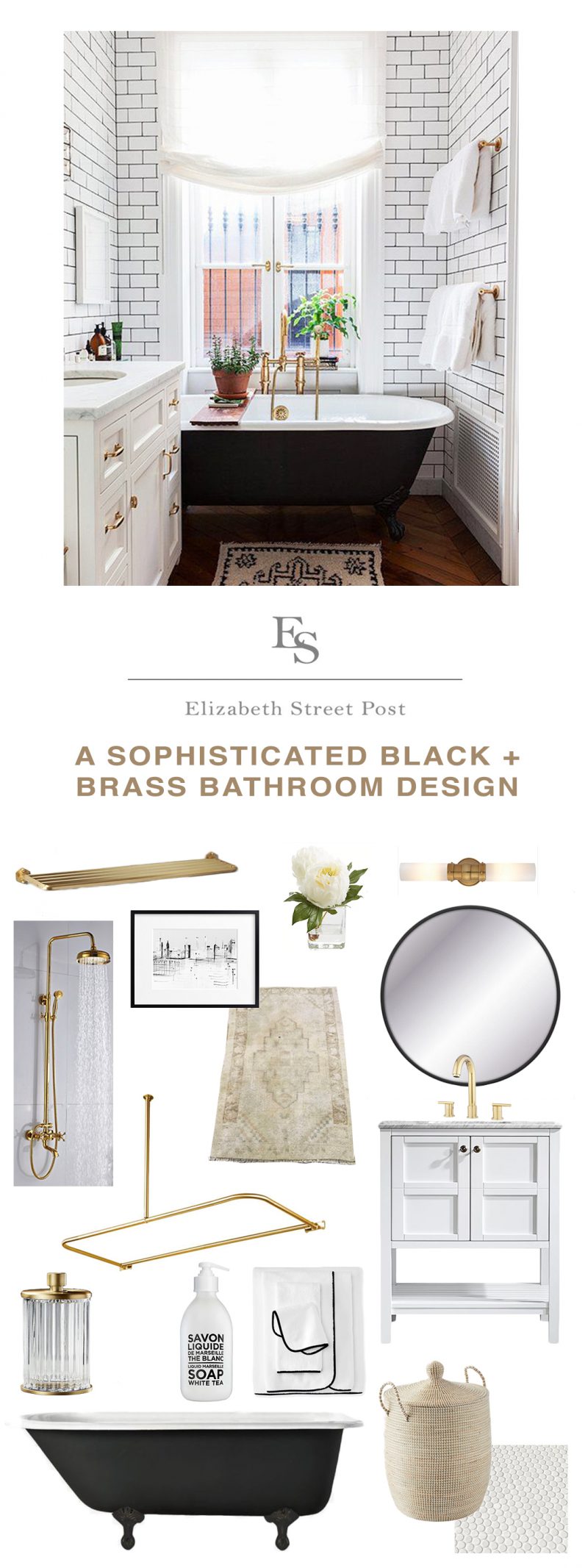 Design Files: How I'd Renovate a Bathroom Today - Elizabeth Street Post