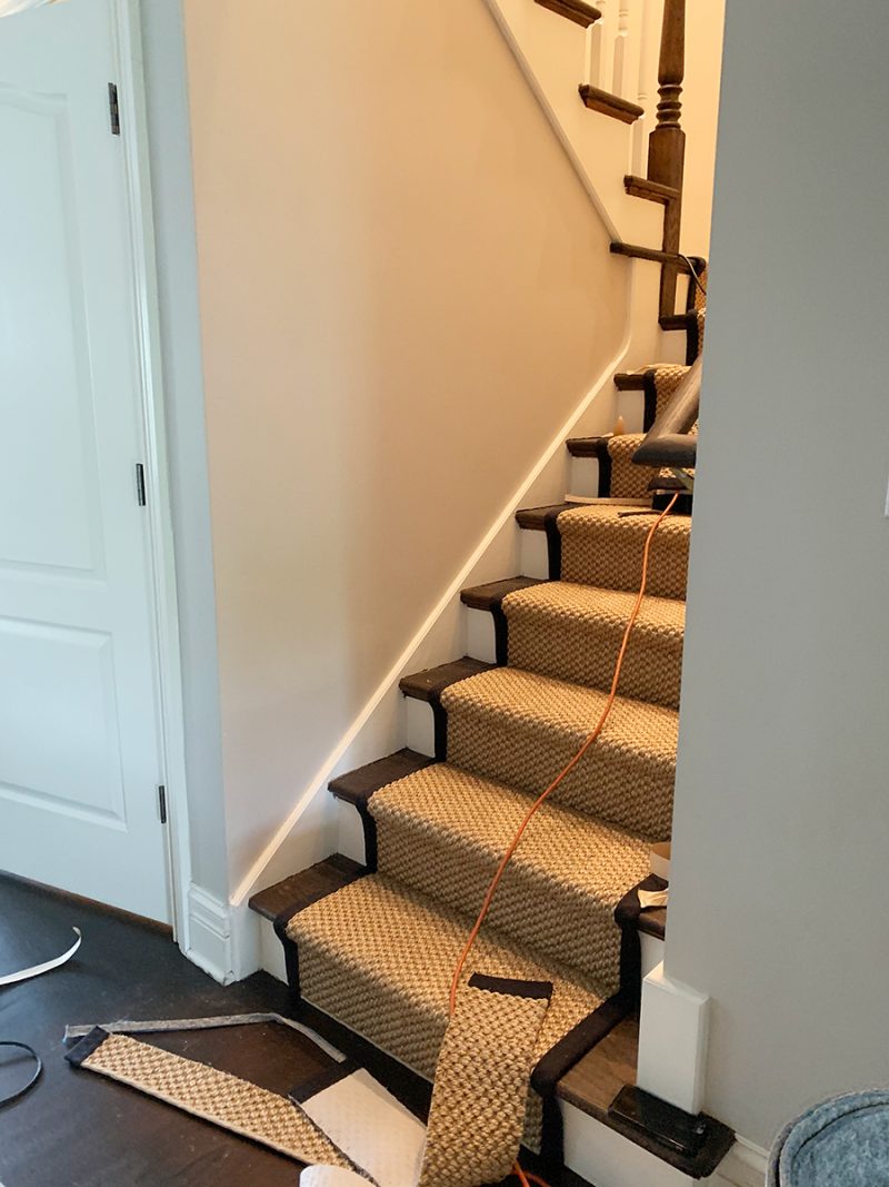 Our Sisal Stair Runner Before & After Elizabeth Street Post